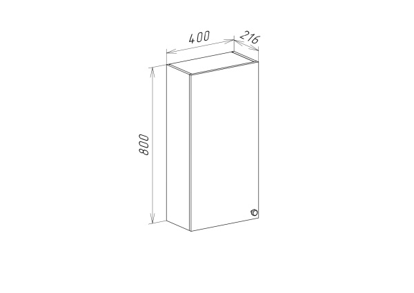 Шкаф подвесной Bellezza Лилия 40 4642405180015